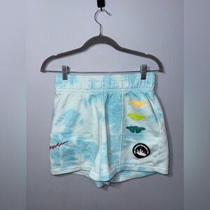 Nike Womens Embroidered Tie Dye Running Training Shorts Size Small EUC